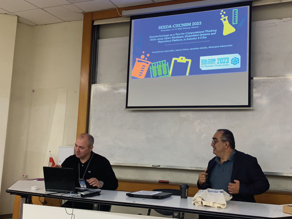 Παρουσίαση ερευνητικής εργασίας στο επιστημονικό συνέδριο SEEDA-CECNSM 2023 στο Πανεπιστήμιο Πειραιά.